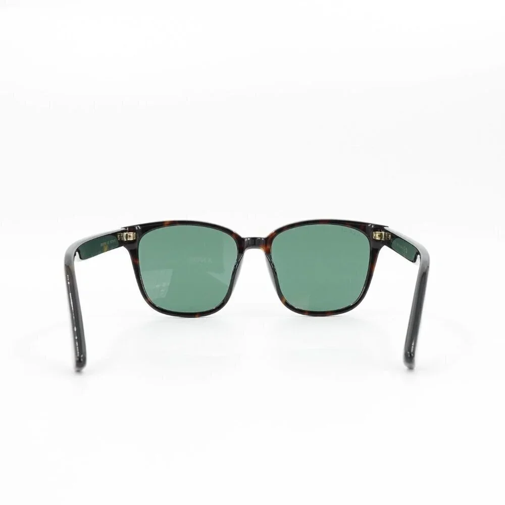 Gucci GG0637 Square Sunglasses Dark Havana Green OS